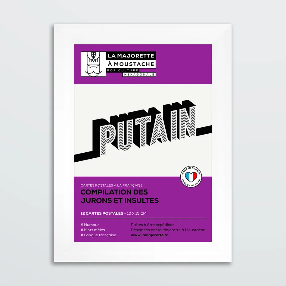 Etui 12 cartes postales - Jurons et insultes de la langue française