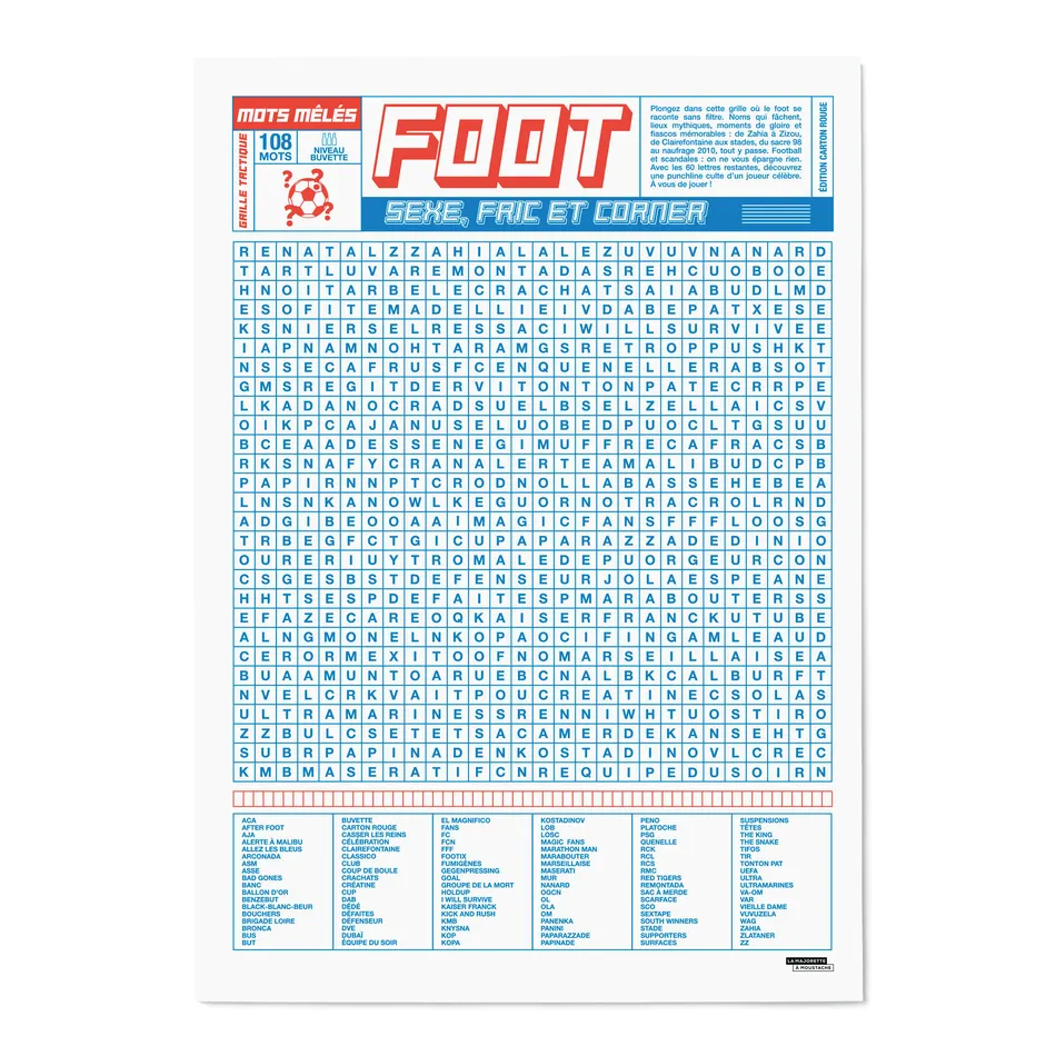 Mots mêlés du foot