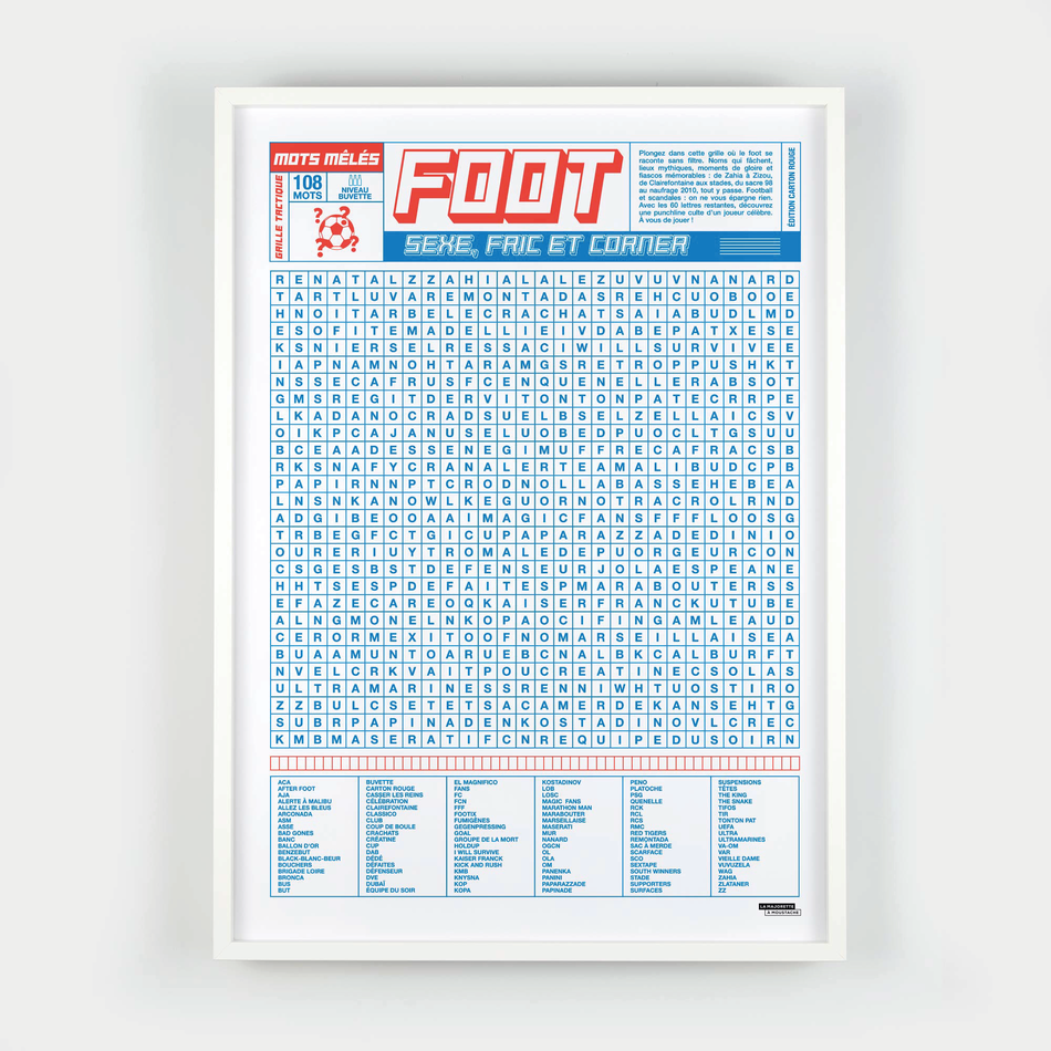 Mots mêlés du foot
