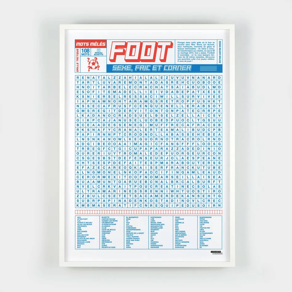 Mots mêlés du foot