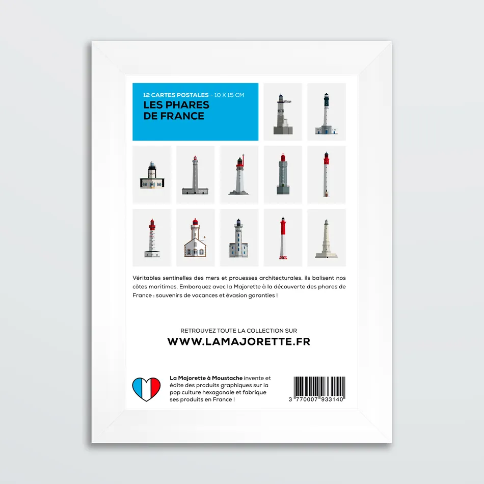 Etui 12 cartes postales - Les phares de France